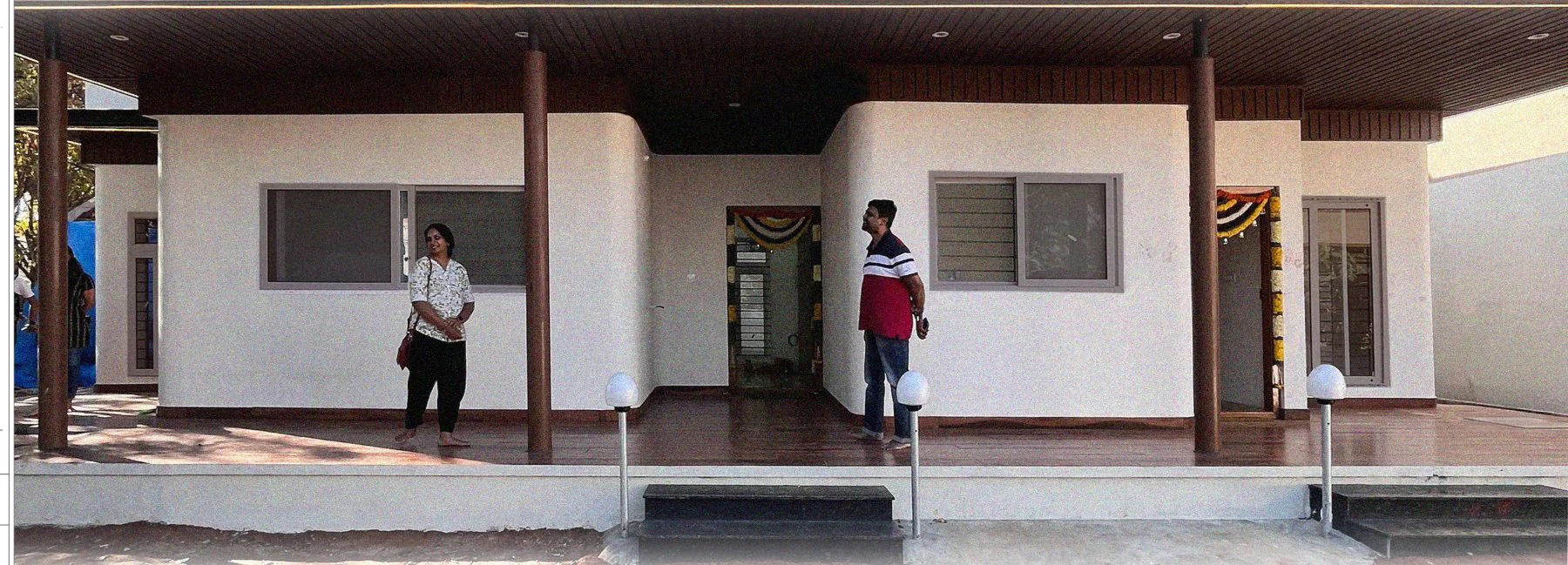 Airbnb House, Mysuru — completed exterior after handover