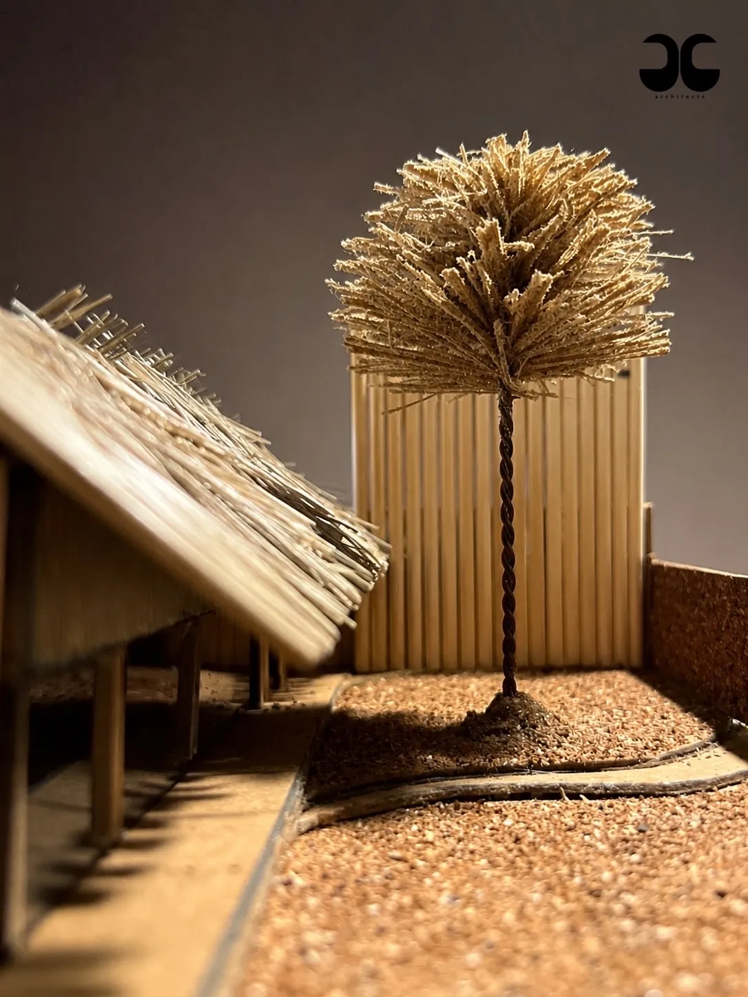 A Physical Model understanding the building profile and volume — hospitality project by AG Architects